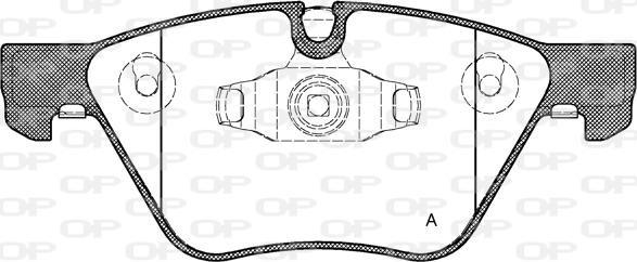 Open Parts BPA1052.10 - Kit pastiglie freno, Freno a disco autozon.pro