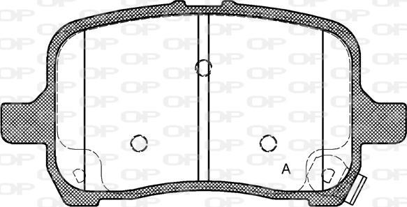 Open Parts BPA1089.22 - Kit pastiglie freno, Freno a disco autozon.pro