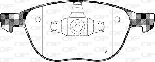 Open Parts BPA1082.00 - Kit pastiglie freno, Freno a disco autozon.pro