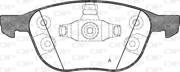 Open Parts BPA1082.30 - Kit pastiglie freno, Freno a disco autozon.pro