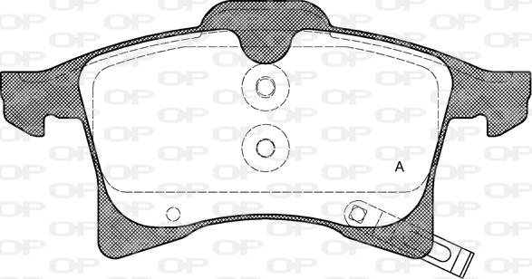 Open Parts BPA1036.02 - Kit pastiglie freno, Freno a disco autozon.pro