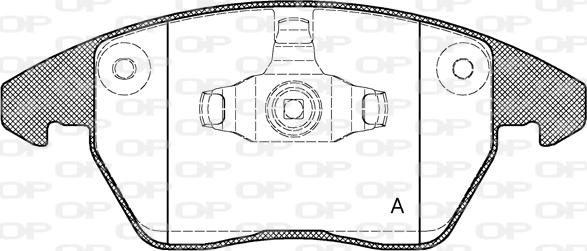 Open Parts BPA1030.10 - Kit pastiglie freno, Freno a disco autozon.pro