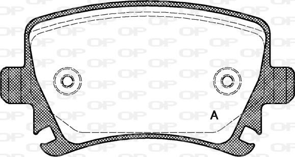 Open Parts BPA1031.00 - Kit pastiglie freno, Freno a disco autozon.pro