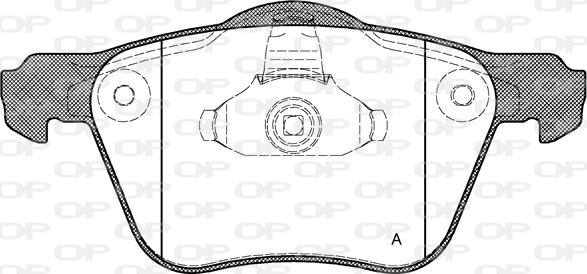 Open Parts BPA1070.00 - Kit pastiglie freno, Freno a disco autozon.pro