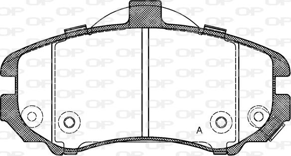 Open Parts BPA1194.02 - Kit pastiglie freno, Freno a disco autozon.pro