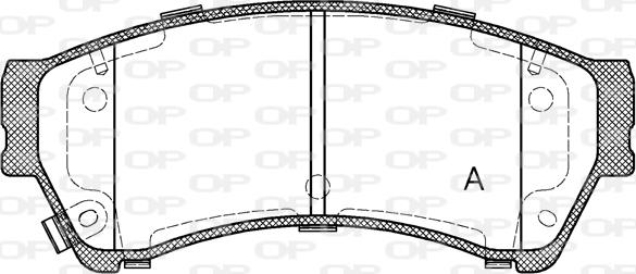 Open Parts BPA1196.02 - Kit pastiglie freno, Freno a disco autozon.pro