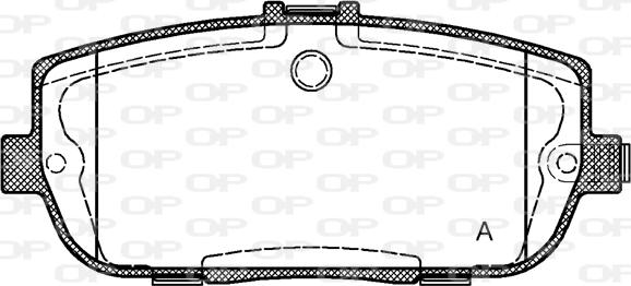 Open Parts BPA1190.01 - Kit pastiglie freno, Freno a disco autozon.pro