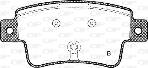 Open Parts BPA1198.02 - Kit pastiglie freno, Freno a disco autozon.pro