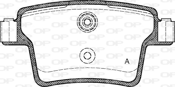 Open Parts BPA1149.10 - Kit pastiglie freno, Freno a disco autozon.pro