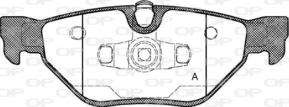 Open Parts BPA1145.00 - Kit pastiglie freno, Freno a disco autozon.pro