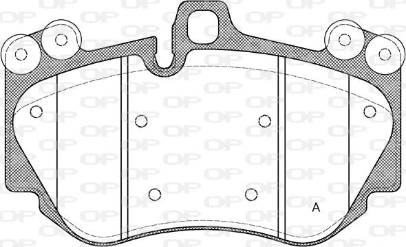 Open Parts BPA1140.00 - Kit pastiglie freno, Freno a disco autozon.pro