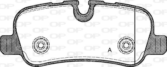 Open Parts BPA1159.00 - Kit pastiglie freno, Freno a disco autozon.pro