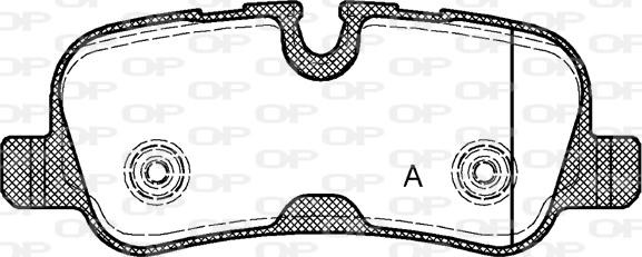 Open Parts BPA1159.10 - Kit pastiglie freno, Freno a disco autozon.pro