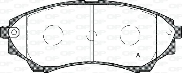 Open Parts BPA1151.00 - Kit pastiglie freno, Freno a disco autozon.pro