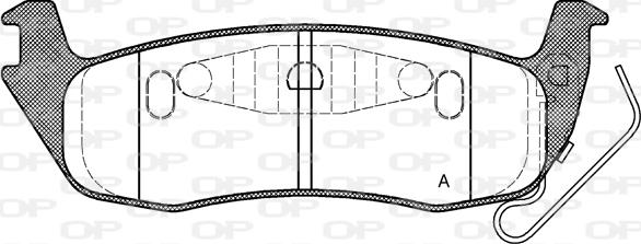 Open Parts BPA1106.10 - Kit pastiglie freno, Freno a disco autozon.pro