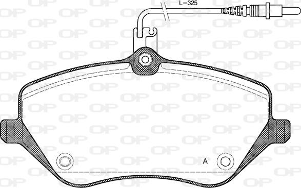 Open Parts BPA1101.04 - Kit pastiglie freno, Freno a disco autozon.pro