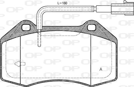 Open Parts BPA1113.22 - Kit pastiglie freno, Freno a disco autozon.pro