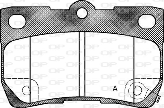 Open Parts BPA1181.02 - Kit pastiglie freno, Freno a disco autozon.pro