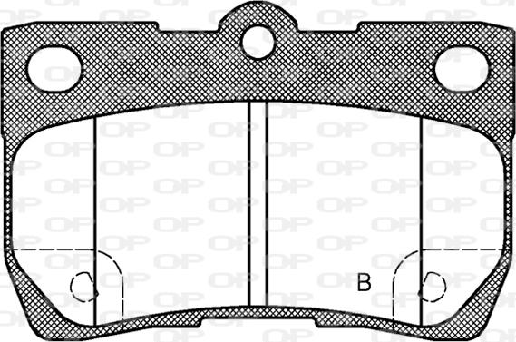 Open Parts BPA1181.02 - Kit pastiglie freno, Freno a disco autozon.pro