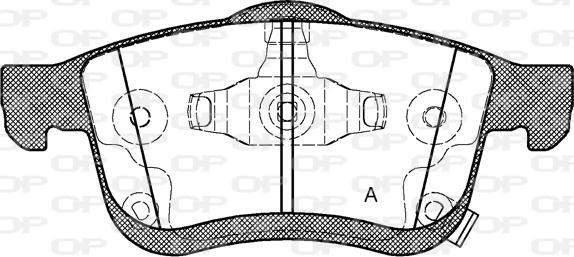 Open Parts BPA1183.42 - Kit pastiglie freno, Freno a disco autozon.pro