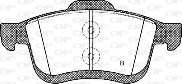 Open Parts BPA1183.42 - Kit pastiglie freno, Freno a disco autozon.pro