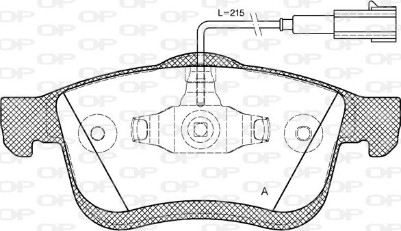 Open Parts BPA1183.01 - Kit pastiglie freno, Freno a disco autozon.pro