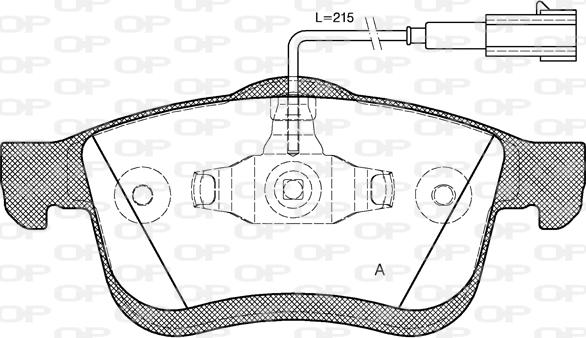 Open Parts BPA1183.22 - Kit pastiglie freno, Freno a disco autozon.pro