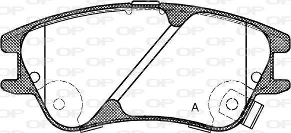 Open Parts BPA1139.02 - Kit pastiglie freno, Freno a disco autozon.pro