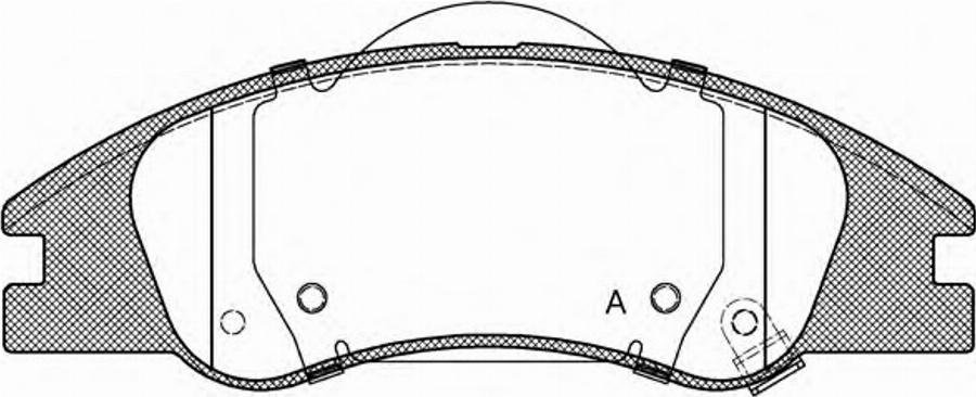 Open Parts BPA113402 - Kit pastiglie freno, Freno a disco autozon.pro