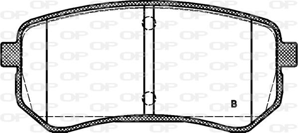 Open Parts BPA1135.02 - Kit pastiglie freno, Freno a disco autozon.pro