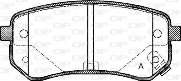 Open Parts BPA1135.02 - Kit pastiglie freno, Freno a disco autozon.pro