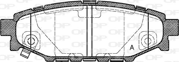 Open Parts BPA1136.01 - Kit pastiglie freno, Freno a disco autozon.pro