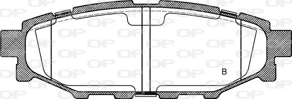 Open Parts BPA1136.12 - Kit pastiglie freno, Freno a disco autozon.pro