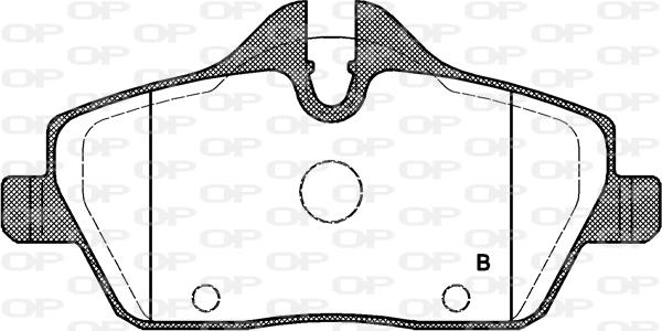 Open Parts BPA1131.00 - Kit pastiglie freno, Freno a disco autozon.pro