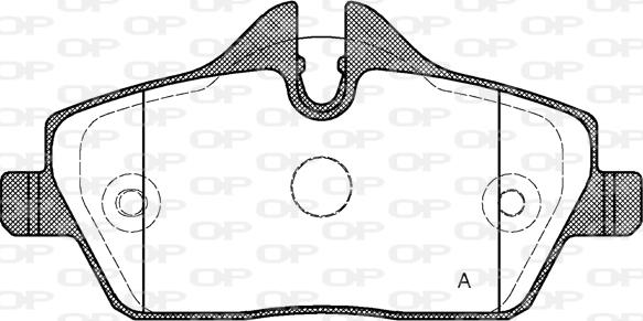 Open Parts BPA1131.10 - Kit pastiglie freno, Freno a disco autozon.pro