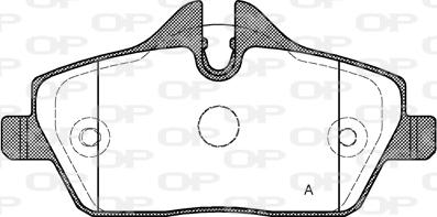 Open Parts BPA1131.30 - Kit pastiglie freno, Freno a disco autozon.pro