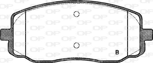 Open Parts BPA1133.02 - Kit pastiglie freno, Freno a disco autozon.pro