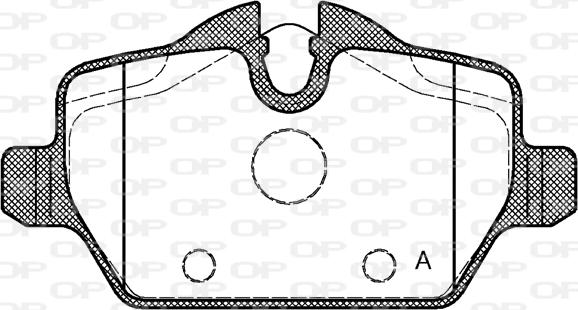 Open Parts BPA1132.00 - Kit pastiglie freno, Freno a disco autozon.pro