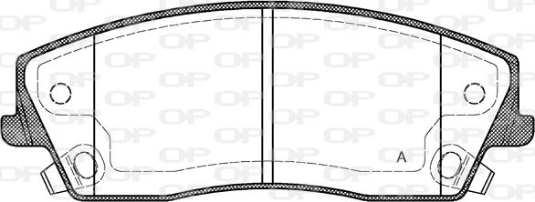 Open Parts BPA1126.08 - Kit pastiglie freno, Freno a disco autozon.pro