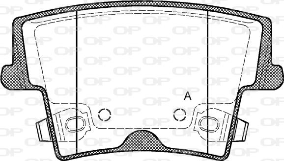 Open Parts BPA1127.08 - Kit pastiglie freno, Freno a disco autozon.pro