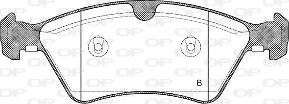 Open Parts BPA1179.00 - Kit pastiglie freno, Freno a disco autozon.pro