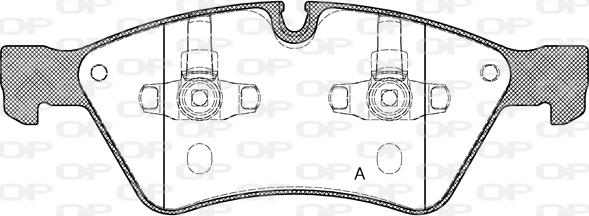 Open Parts BPA1179.00 - Kit pastiglie freno, Freno a disco autozon.pro