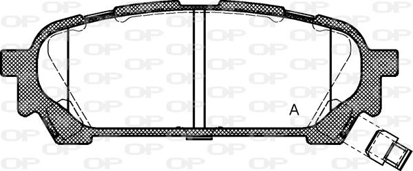 Open Parts BPA1176.01 - Kit pastiglie freno, Freno a disco autozon.pro