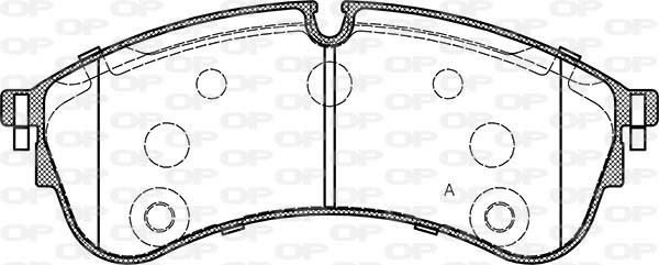 Open Parts BPA1847.00 - Kit pastiglie freno, Freno a disco autozon.pro