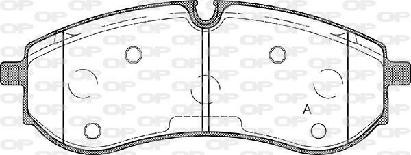 Open Parts BPA1856.00 - Kit pastiglie freno, Freno a disco autozon.pro