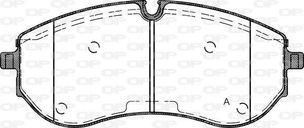 Open Parts BPA1857.00 - Kit pastiglie freno, Freno a disco autozon.pro