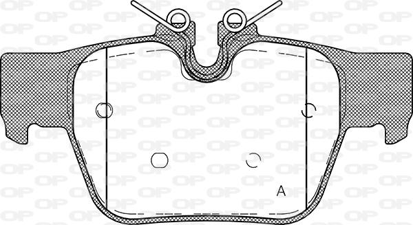 Open Parts BPA1868.00 - Kit pastiglie freno, Freno a disco autozon.pro