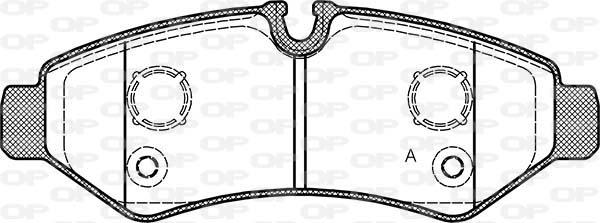 Open Parts BPA1867.00 - Kit pastiglie freno, Freno a disco autozon.pro