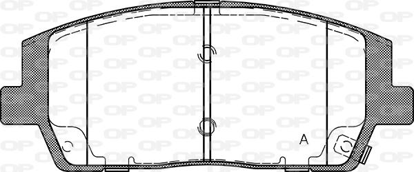 Open Parts BPA1880.02 - Kit pastiglie freno, Freno a disco autozon.pro