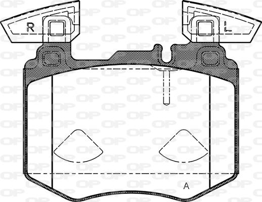 Open Parts BPA1883.10 - Kit pastiglie freno, Freno a disco autozon.pro